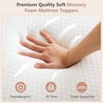 thumbnail image 4 of 4 Inch Gel Memory Foam Mattress Topper Queen Size, Cooling Gel Infused Topper for Pressure Relief with Removable Cover, for Sleeper Sofa RV and Camper Beds, CertiPUR-US Certified, 4 of 8