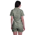 thumbnail image 4 of Moomaya Pyjama pour Femmes Imprimé, Ensemble Deux Pièces à Col Cranté avec Short, 4 of 6