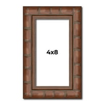4x8 In Dark Brown Bamboo Real Wood Picture Frame Width 1.5 inches | Interior Frame Depth 0.5 inches
