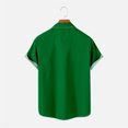thumbnail image 5 of DPTALR Chemise à Manches Courtes pour Hommes avec Imprimé St. Patrick'S Day, 5 of 5