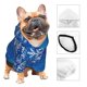thumbnail image 3 of Fotbe Blue Christmas With Snowflakes Sudadera con Estampado para Perros Pequeños – Suéter con Capucha para Mascotas, Tela Suave de Forro Polar con Bolsillo-X-Small, 3 of 7
