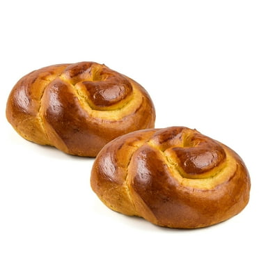 Stern's Bakery Kosher Round Challah 16 Ounce - Traditional Round Challah for Rosh Hashanah [2 Round Challah Breads per pack]
