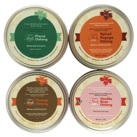 Dan Cong Oolong Tea - Heavenly Tea Leaves Oolong Tea Sampler, 4 Count