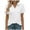 White, variant on Womens Tops Under $10, Women's Shirts Cotton Short Sleeve V-Neck Collared Tops Golf Shirt Work Casual Summer Tee