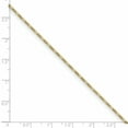 thumbnail image 2 of 10K Yellow Gold 1.25mm Flat Figaro Chain Bracelet 7 Inch, 2 of 2