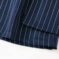 thumbnail image 3 of Men's Pinstripe Cargo Shorts Knee Length Utility Short Pants with Multi Pockets, Elastic Waist Drawstring Performance Quick Dry Work Hiking Shorts for Men, 3 of 9