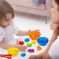thumbnail image 2 of Counting Animals Toys Matching Games With Color Sorting Bowls Preschool Learning Activities For Math Montessori STEM Educational Sensory Toys For Kids, Christmas Gift, Halloween Gift, 2 of 5