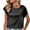 Black, variant on Black S WIZUTIZ Tops for Women Retro Cotton Blend Lightweight Tee Ladies Linen Crew Neck Tops Holiday Beach Short Sleeve Oversize Shirts Loose Fit Elegant Tshirt Cotton Linen Solid T-shir