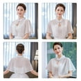 thumbnail image 6 of Shoulder Wrap Pashmina Chiffon Wrap Scarf for Spring Evening Gown Shawl, 6 of 18
