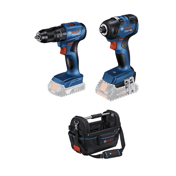 Atornillador Impacto BOSCH GDR 18V 200 + Taladro GSB 185-Li Bolsa Azul