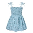 thumbnail image 7 of FLMEI Kids Baby Girls Spaghetti Strap Dresses Toddler Halter Beach Dress Baby Summer Cotton Sundress for Girls 1-6T, 7 of 7