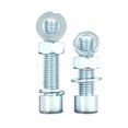 thumbnail image 2 of 100 juegos de tuercas de tornillo hexagonales galvanizadas de grado 8,8, arandelas de resorte planas y pernos (M4/M5): solución de fijación duradera for proyectos y reparaciones de bricolaje, 2 of 2