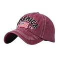 thumbnail image 4 of MANHUJI Hat Blank Baseball Caps Mens and Womens Summer Fashion Casual Sunscreen Baseball Caps Cap Hats Hats （Wine Red,One Size), 4 of 4
