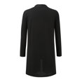 thumbnail image 4 of HCYSFG Womens Solid Color Cardigan Open Front Long Sleeve Longline With Pockets Lightweight Sweater Casual Fall Layering Cover Up, 4 of 6