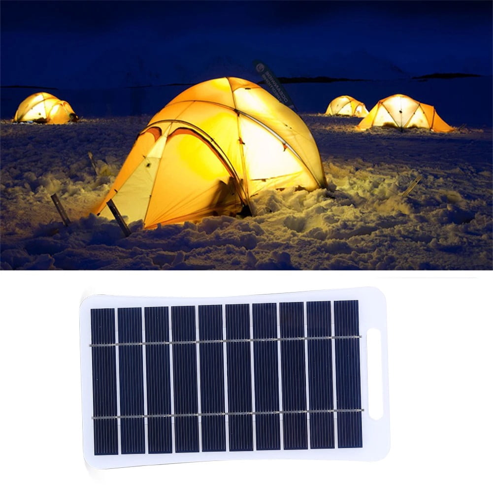 2W 5V Waterproof Portable Solar Panel For Mobile Phone Camping Hiking Charging