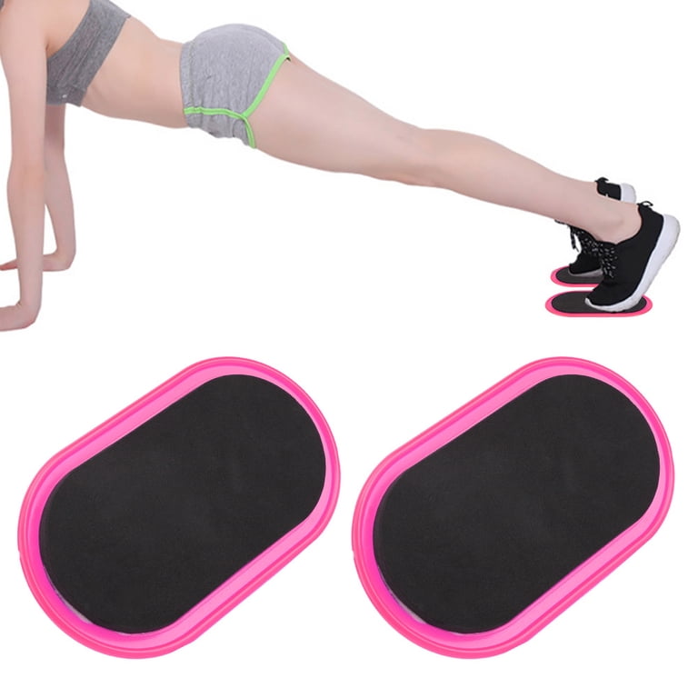 Disques De Fitness Amonax Core Sliders – Double Face, Sangles Amovibles, Sac De Transport, Noir/rouge