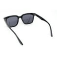 thumbnail image 4 of Hipster Vintage Style Horn Rim Gentlemans Plastic Sunglasses Shiny Black - Black, 4 of 4