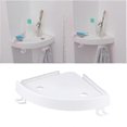 thumbnail image 2 of Estante de esquina Yashi para pared de cocina y baño con ventosa fuerte blanco, 2 of 3