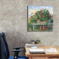 thumbnail image 3 of Epic Graffiti 'Geranium Bench Crop' by Carol Rowan, Giclee Canvas Wall Art, 26"x26", 3 of 8