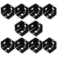 thumbnail image 3 of 10pcs L Bracket Corner Brace Wire Shelf Bracket Iron Shelf Support Accessory, 3 of 9