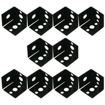 WHAMVOX  10 Pcs Black Corner Code Shelf Support Bracket Wall Brackets Braces