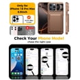 thumbnail image 2 of Funda de teléfono BSNRM para iPhone 16 Pro Max con tarjetero y RFID, 2 of 9
