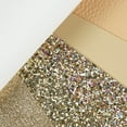 thumbnail image 5 of 6 Pieces 8x12 Inch (21x30cm) Faux Leather Sheets Champagne Gold Series Fine Chunky Glitter Litchi Texture Faux Leather Fabric for Bow Earring Making DIY Craft, 5 of 5