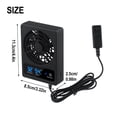 thumbnail image 2 of 1pc Ventilation Fan For Reptile Enclosure Dehumidifier For Rainforest-Terrarium Home Pet Products Temperature Controlled Fan, 2 of 7