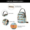 thumbnail image 4 of FORMRS Crossbody Bag for Women Quilted Travel Shoulder Cell Phone Purse with Chain Strap Handbag, Cartoon Train Pattern, 4 of 7