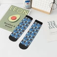 thumbnail image 7 of Fuzoiu Bottle And Glass Print Adult Socks, Crew Moisture-wicking Socks, Unisex Cushion Crew Socks,Casual Sports Ankle Socks, 7 of 7