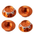 thumbnail image 1 of OULII 4Pcs Lock Nut Aluminium Alloy Wheel Hub for RC Car Wheel Hubs Dustproof Golden, 1 of 7