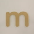 thumbnail image 2 of Package of 1, 14 Inch X 1/2" Thickness MDF Letter m in The Gotham Rounded Font, Thick, Lower Case for Art & Craft Project, Made in USA, 2 of 4