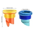 thumbnail image 3 of Bathroom Toilet Bowl Gasket Floor Outlet Drain Pipe Flange Rings Prevent Backflow Toilet Flange Sealing Rings Enduring, 3 of 9