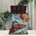 thumbnail image 5 of Pofeuu Red Train Hot Air Balloon Print Burlap Bags with Drawstrings Drawstring Gift Bags Pouch Bag for Thankgiving Birthday Party Gift Wrapping Treats and Party Favors-Black, 5 of 8