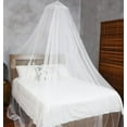 thumbnail image 2 of Dosel de cama Twinkle Star para camas individuales y tamaño king, elegante dosel de cama con mosquitero y cortinas para camas individuales y tamaño king (blanco), 2 of 8