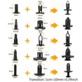 thumbnail image 4 of Car Bumper Retainers Clips Kit Push Rivets Expansion Screws Replacement Set, 4 of 5