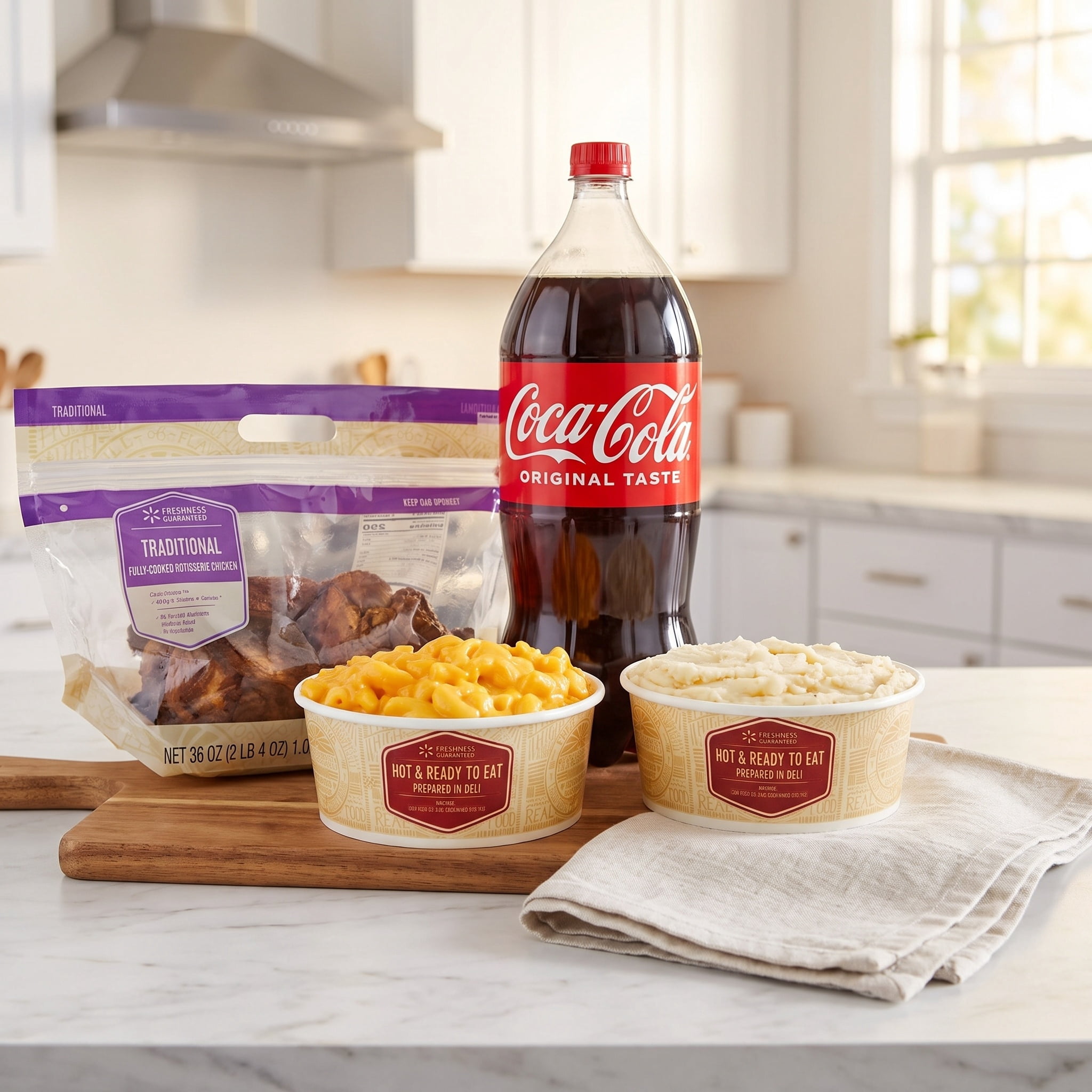 Rotisserie Chicken and Coca-Cola Meal Bundle