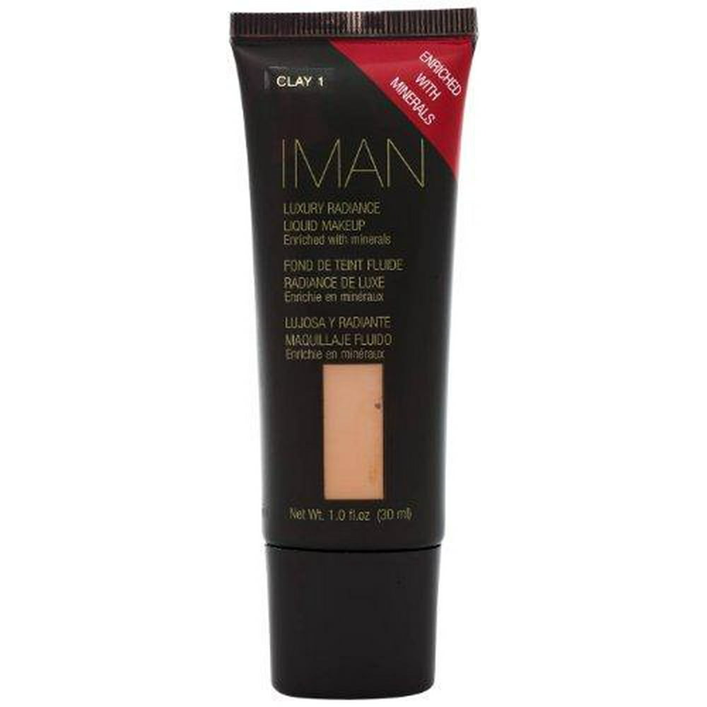 iman cosmetics luxury radiance liquid makeup, clay 1
