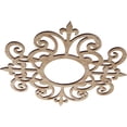 thumbnail image 2 of Ekena Millwork 18"OD x 5 7/8"ID x 3/8"T Dijon Wood Fretwork Pierced Ceiling Medallion, Red Oak, 2 of 3