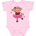 thumbnail image 3 of Inktastic Ballerina Dance Monkey Girls Baby Bodysuit, 3 of 5