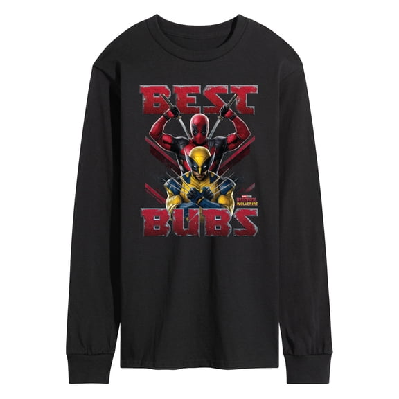 Marvel Deadpool & Wolverine - Best Bubs - Men's Long Sleeve Graphic T-Shirt