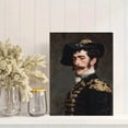 thumbnail image 2 of Bearded Military Uniform Man Portrait Canvas Print Wall Art, 2 of 8