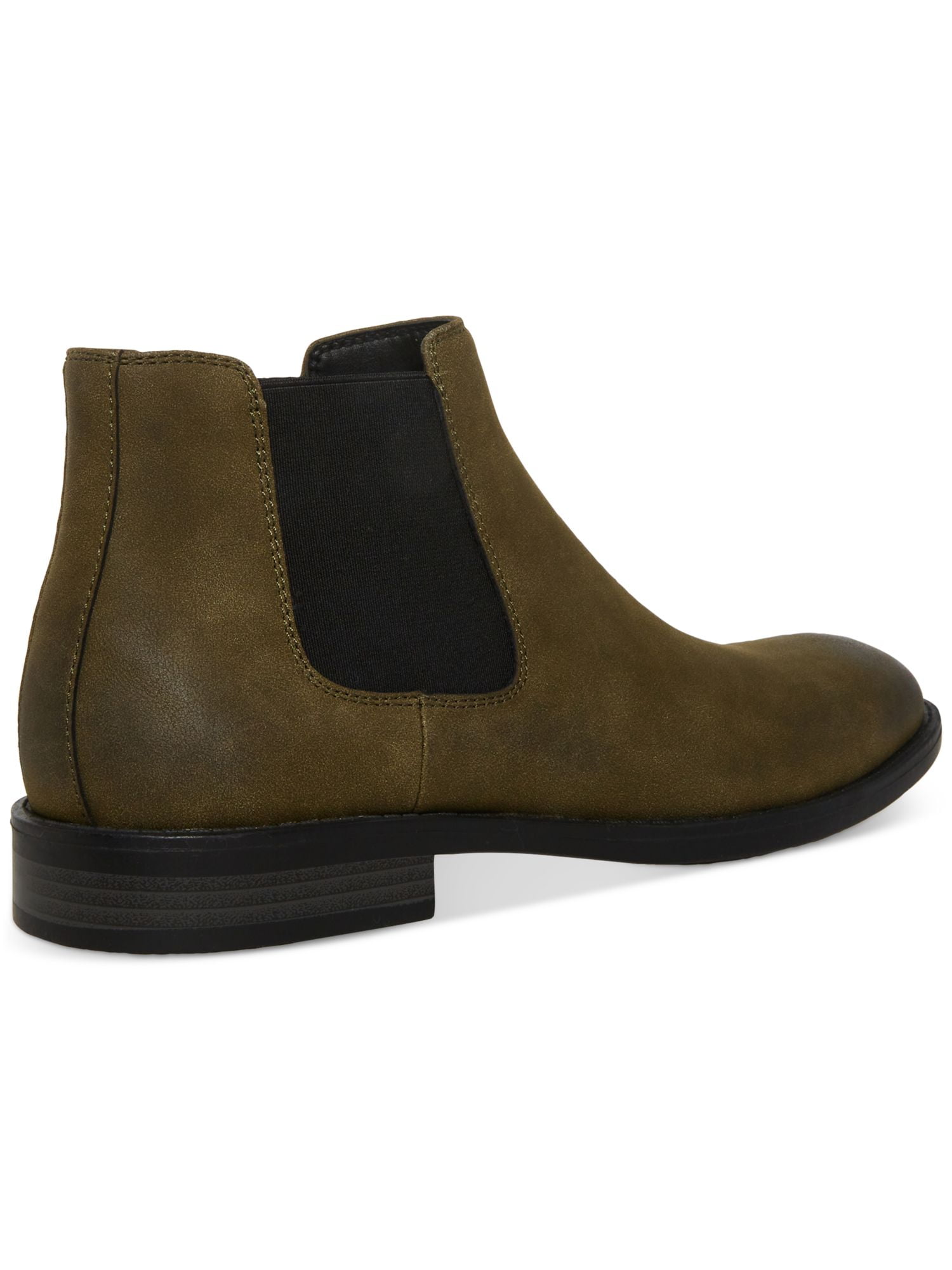 MADDEN Mens Black Cushioned Goring Maxxin Round Toe Block 