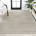thumbnail image 4 of JONATHAN Y SOUTH BEACH 4 x 6 Area Rug, Ormond Trellis Geometric - Beige/Gray, SBH109C-4, 4 of 9