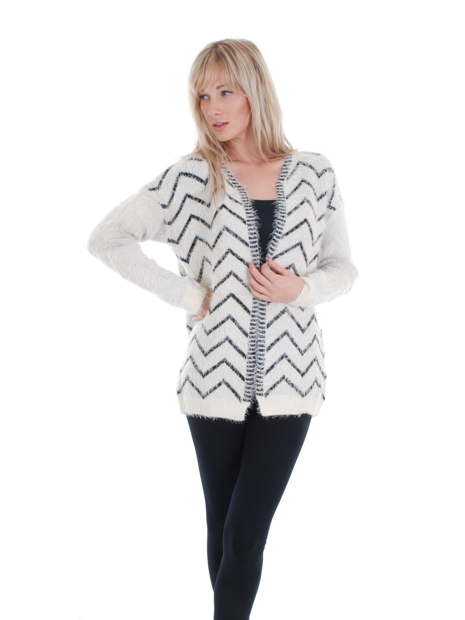 white long sleeve cardigan