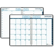 House of Doolittle 24/7 Daily Appointment Book/Monthly Planner, 7" x 10", Black, 2014