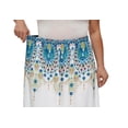thumbnail image 5 of Beautybatik White Women Wide Leg Palazzo Pants Plus Size Hippie Bohemian Flora Printed 1x, 5 of 6