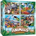 thumbnail image 1 of Juego de rompecabezas MasterPieces World of Animals de más de 6 años, 100 unidades, 1 of 7