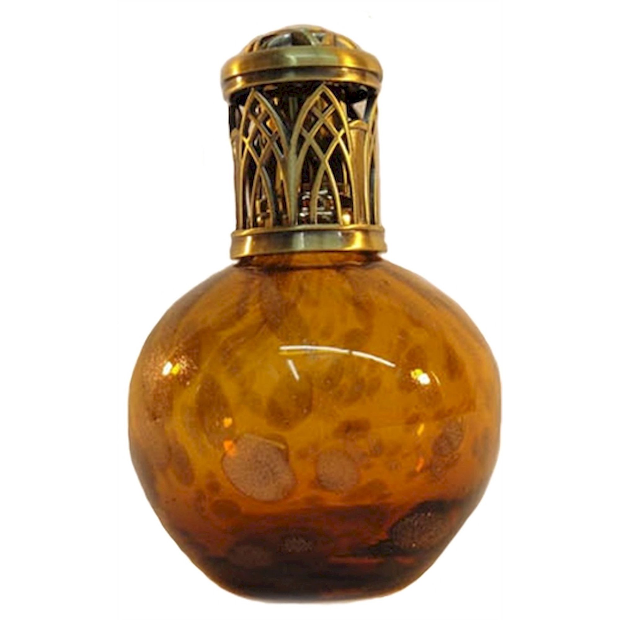 Lampe à Huile En Verre Type Lampe Berger - Signée A. Draksler - Occasion