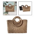 thumbnail image 4 of Bolso de paja Hugo para mujer bohemio elegante playa, 4 of 8